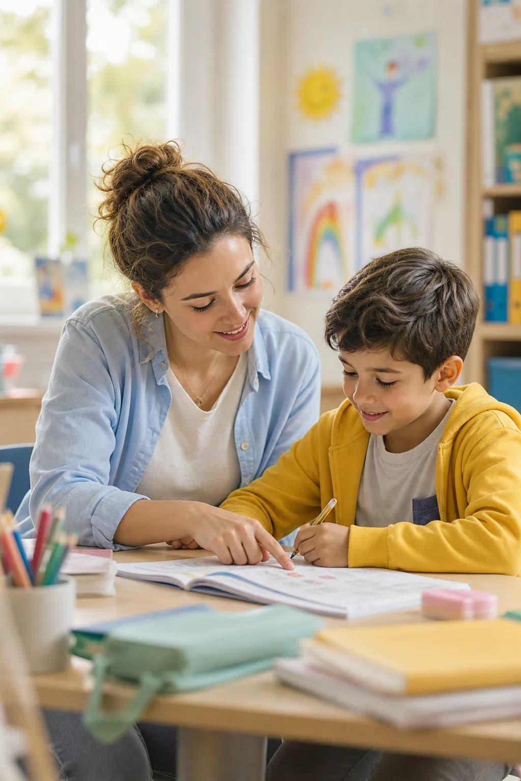 Schulbegleitung mit zwei Kindern